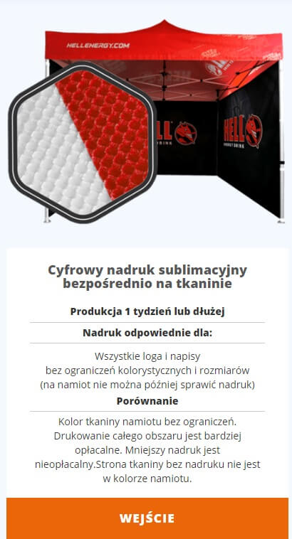 namiot reklamowy